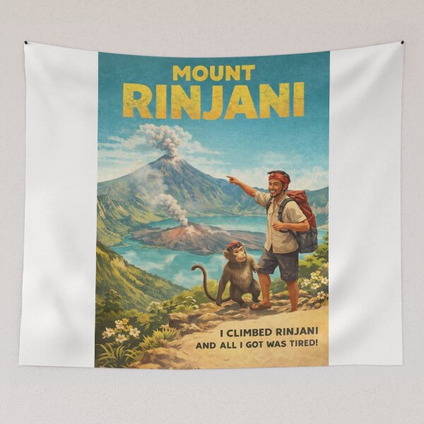 Item preview, Mount Rinjani Lombok with Segara Anak and Gunung Baru Jari designed and sold by Places On Earth.