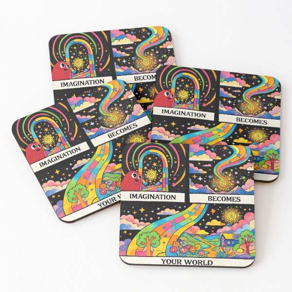 Item preview, Imagination Becomes Your World – Psychedelic Manifestation Art designed and sold by Dominik1994.