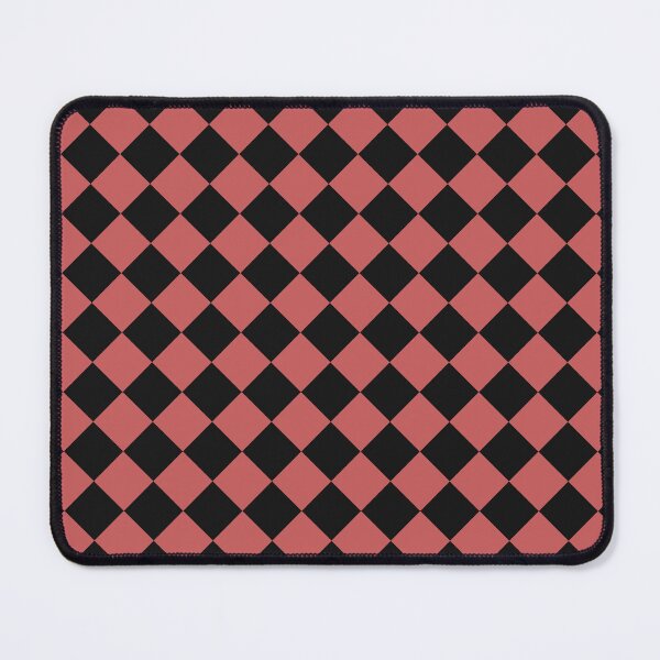Item preview, Black and Pastel Red Checkerboard Pattern designed and sold by pattern-archive.