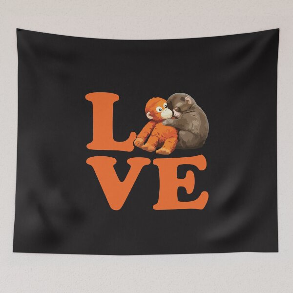 Item preview, Love Orangutan Cute Baby Orangutan Monkey Wildlife Animal Lover Design designed and sold by kiralynstration.