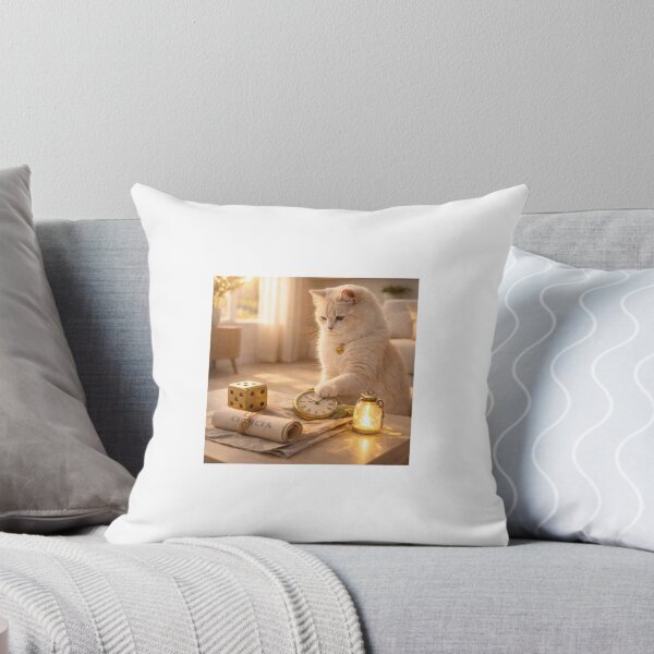 Item preview, Cat Thinking About Time and Choices – Cozy Aesthetic Cat Art designed and sold by LovelyCatGalaxy.