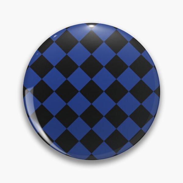 Item preview, Black and Royal Blue Checkerboard Pattern designed and sold by pattern-archive.