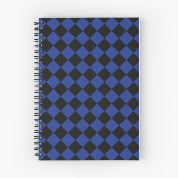 Item preview, Black and Royal Blue Checkerboard Pattern designed and sold by pattern-archive.