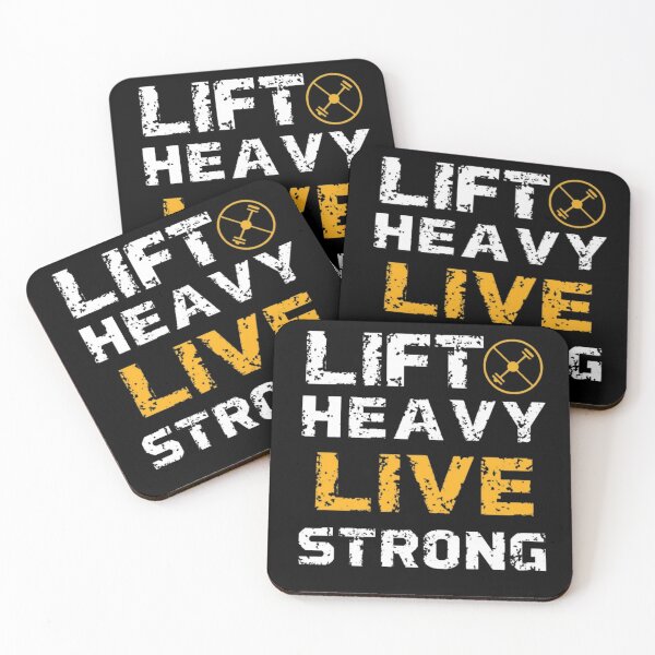 Item preview, Lift Heavy Live Strong Gym Shirt | Fitness Motivation Quote designed and sold by guchieworldcollection.