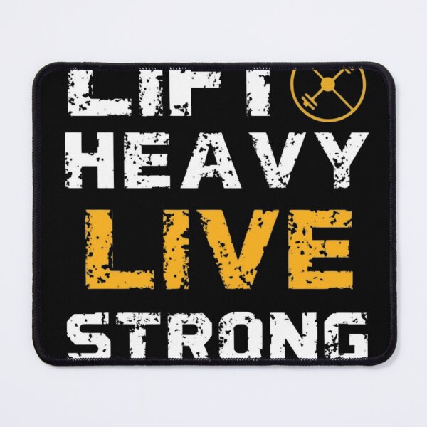 Item preview, Lift Heavy Live Strong Gym Shirt | Fitness Motivation Quote designed and sold by guchieworldcollection.