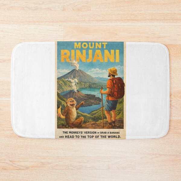 Item preview, Mount Rinjani Indonesia Crater Lake Segara Anak in West Nusa Tenggara designed and sold by Aryabek.