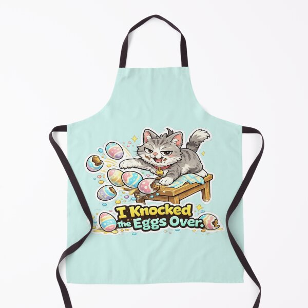 Item preview, Funny Easter Cat Knocked Eggs Over designed and sold by Gentlestate.