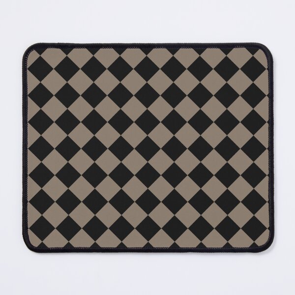 Item preview, Black and Taupe Checkerboard Pattern designed and sold by pattern-archive.