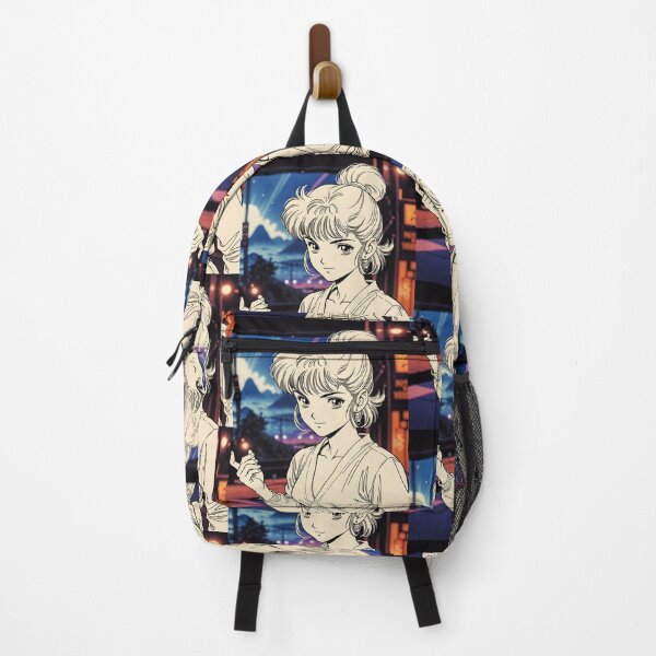 Item preview, Retro 80s Anime Girl Night City Street Vintage Anime Aesthetic designed and sold by Radnime.