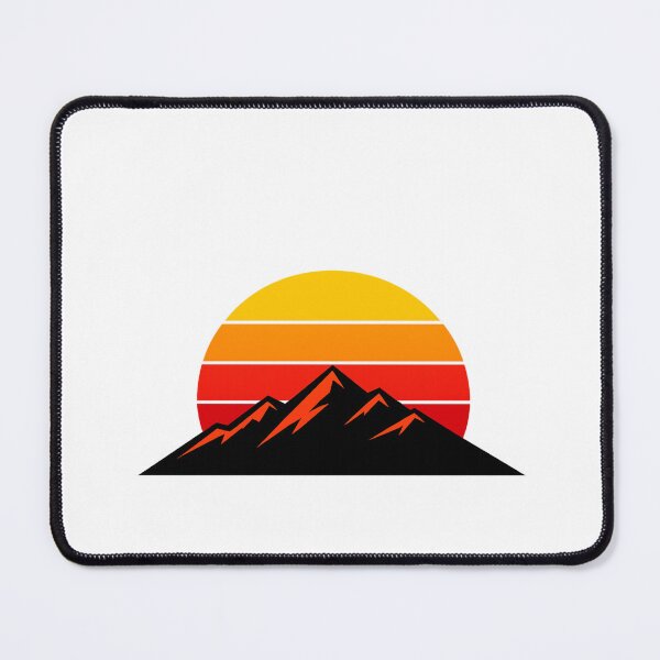 Item preview, Retro Sunset Mountain – Vintage 80s Aesthetic Landscape designed and sold by ArtWaveStudio8.