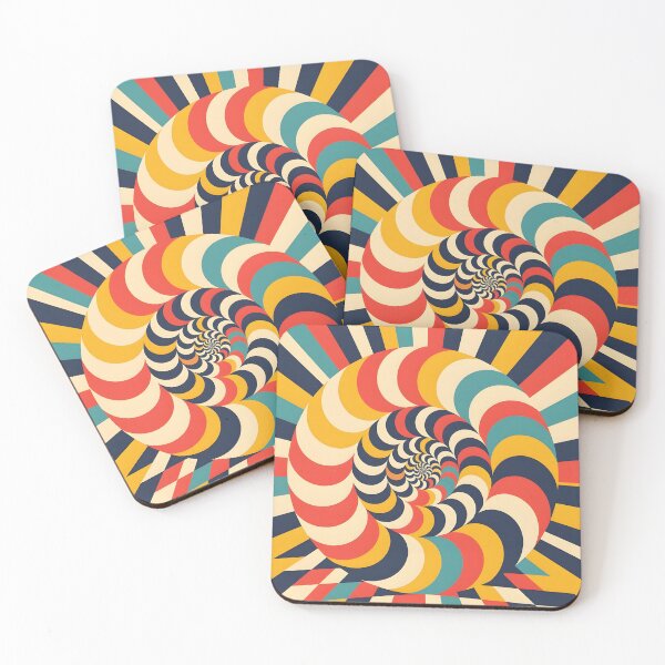Item preview, A mesmerizing optical illusion shaped like an ammonite fossil shell softened colors designed and sold by Ponted.