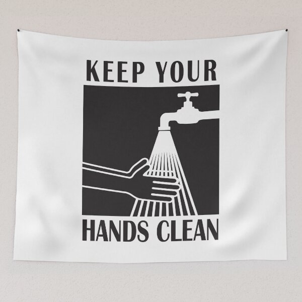 Item preview, Keep your hands clean designed and sold by close-up.biz.