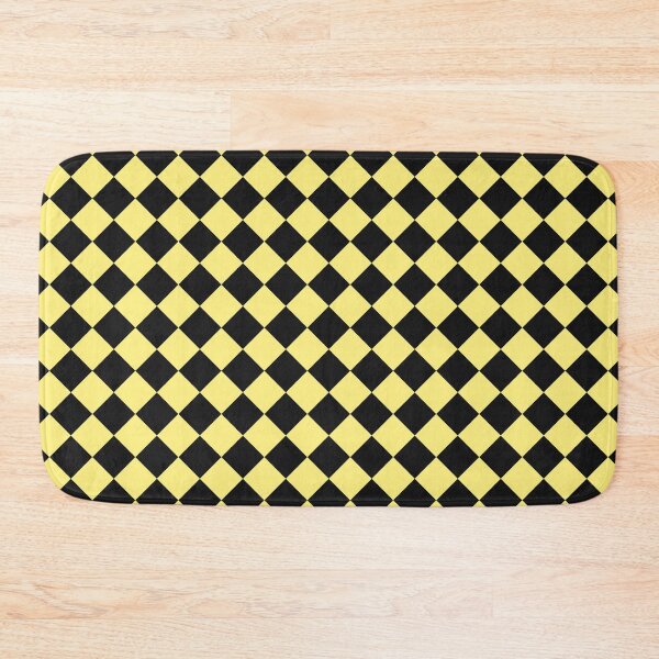 Artikelvorschau, Schwarz-gelbes Schachbrettmuster entworfen und verkauft von pattern-archive.