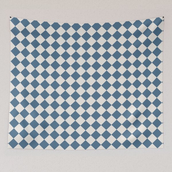 Item preview, Blue and Cream Checkerboard Pattern designed and sold by pattern-archive.