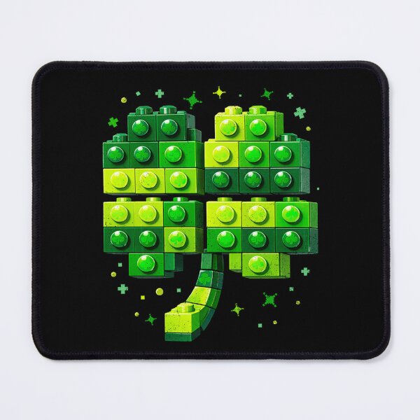 Item preview, St Patricks Day Shamrock Building Blocks Bricks Boys Kids designed and sold by BlightedArt.