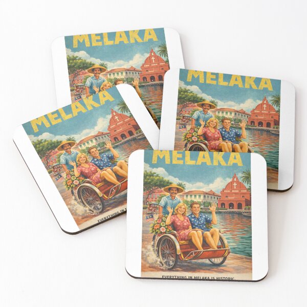 Item preview, Melaka Malaysia Vintage Travel with Christ Church designed and sold by Aryabek.