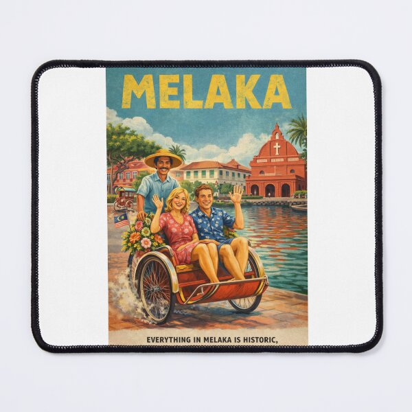 Item preview, Melaka Malaysia Vintage Travel with Christ Church designed and sold by Aryabek.