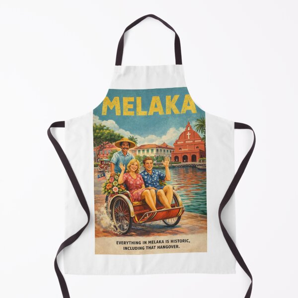 Item preview, Melaka Malaysia Vintage Travel with Christ Church designed and sold by Aryabek.