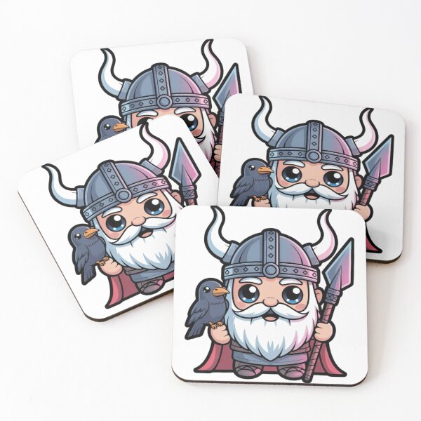 Item preview, Cute Norse God Chibi – Kawaii Viking Mythology Character designed and sold by Dospart.