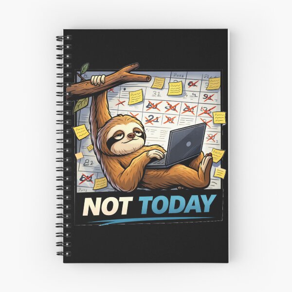 Item preview, Not Today Lazy Sloth Meme designed and sold by the-dovlat.