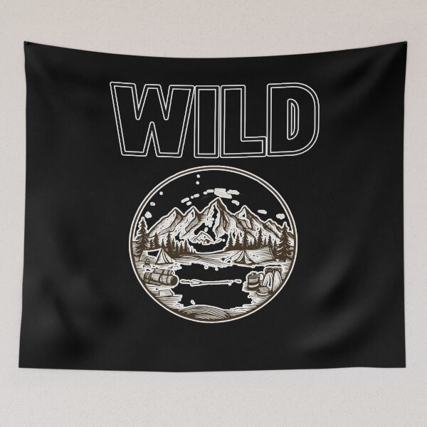 Item preview, WILD adventures hiking camping nature lover hiker camper adventurer designed and sold by Jt41.
