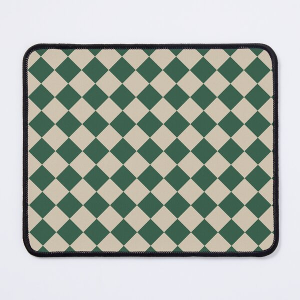 Item preview, Green and Sand Checkerboard Pattern designed and sold by pattern-archive.