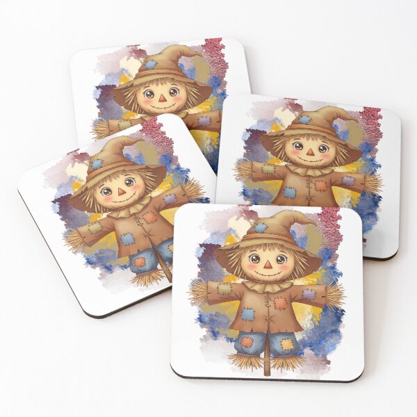 Item preview, Too Cute to Scare! Happy Autumn Scarecrow – Cozy Harvest Farm Cartoon designed and sold by ChenEngEng.