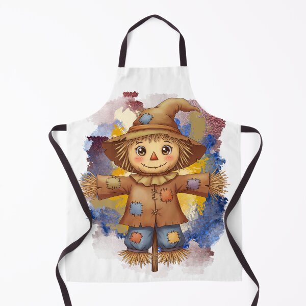 Item preview, Too Cute to Scare! Happy Autumn Scarecrow – Cozy Harvest Farm Cartoon designed and sold by ChenEngEng.