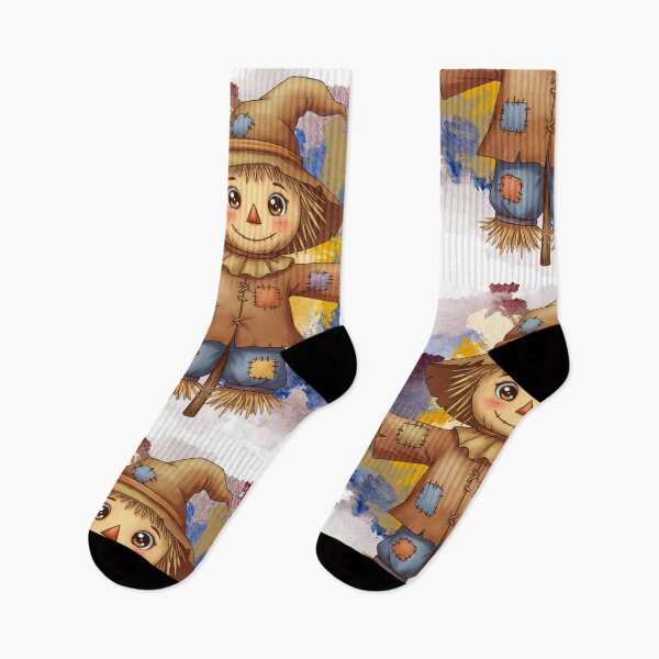 Item preview, Too Cute to Scare! Happy Autumn Scarecrow – Cozy Harvest Farm Cartoon designed and sold by ChenEngEng.