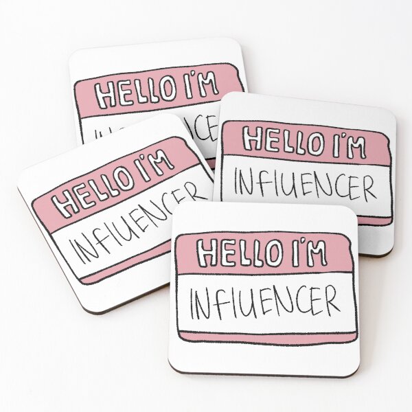 Item preview, Hello I’m Influencer Name Tag Aesthetic Hand Drawn Art designed and sold by RNASstuff.