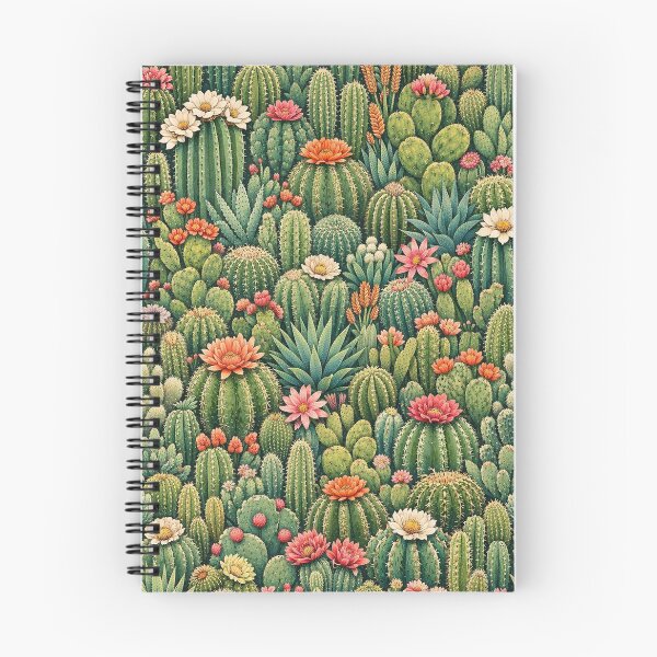 Item preview, Aesthetic Cactus Garden Pattern – Botanical Desert Plants Illustration designed and sold by DrizzyV.