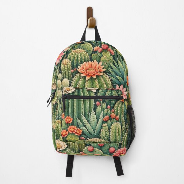 Item preview, Aesthetic Cactus Garden Pattern – Botanical Desert Plants Illustration designed and sold by DrizzyV.