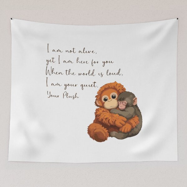 Item preview, Your Plush I Am Not Alive Yet I Am Here For You Emotional Support Plush Quote designed and sold by kiralynstration.