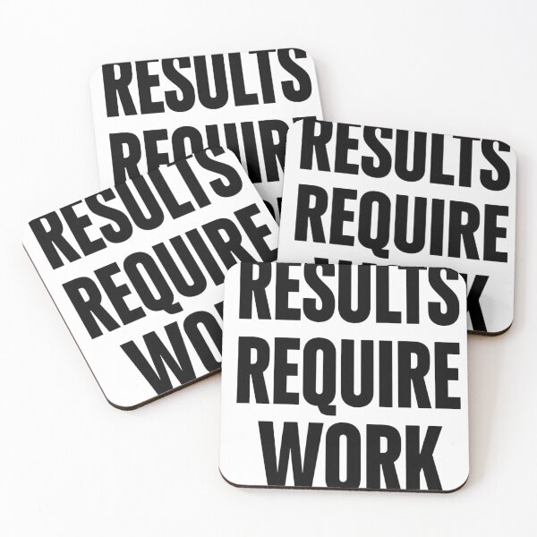 Item preview, Results Require Work Gym Shirt | Fitness Motivation Quote designed and sold by guchieworldcollection.