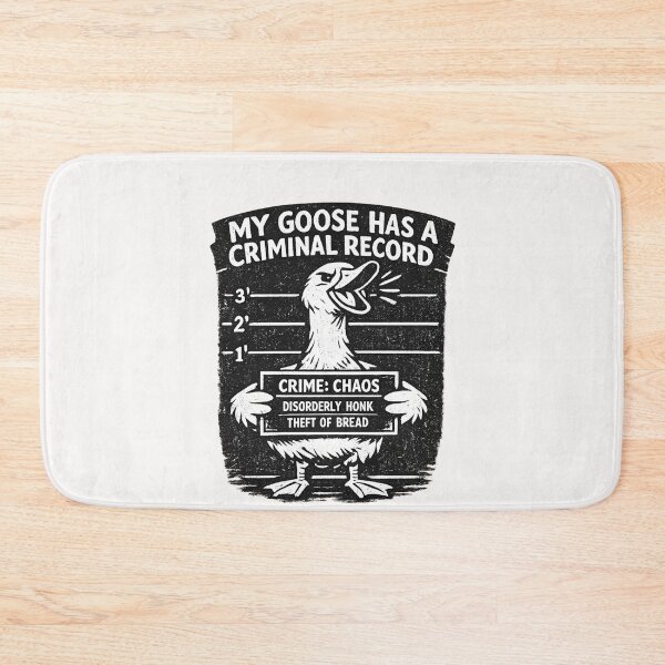 Item preview, My Goose Has A Criminal Record Funny Goose Owner Bird Lover designed and sold by Pawsome Quotes.