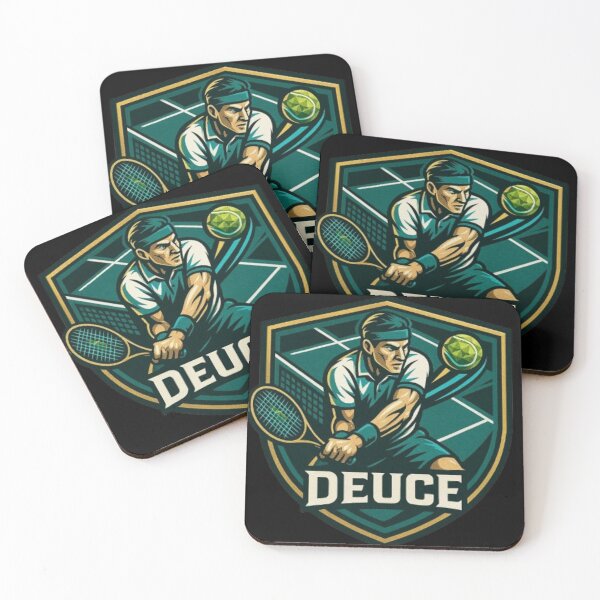 Item preview, DEUCE , Tennis – Racket Sport, Serve, Forehand, Backhand, Volley, Groundstrokes, Courts & Grand Slam Action designed and sold by Typologystudios.