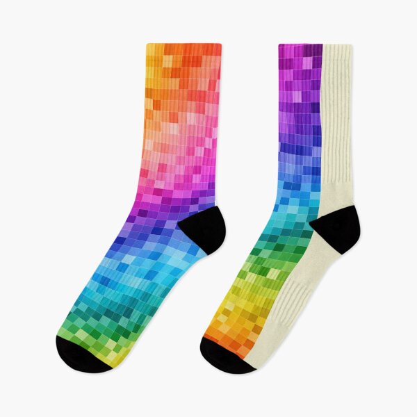 Item preview, Pixel Rainbow Gradient Pattern – Retro Digital Color Blocks designed and sold by DrizzyV.