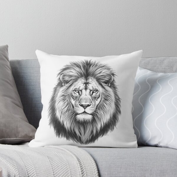Item preview, A Black and White Drawing of A Lion designed and sold by Soulstar Designs.