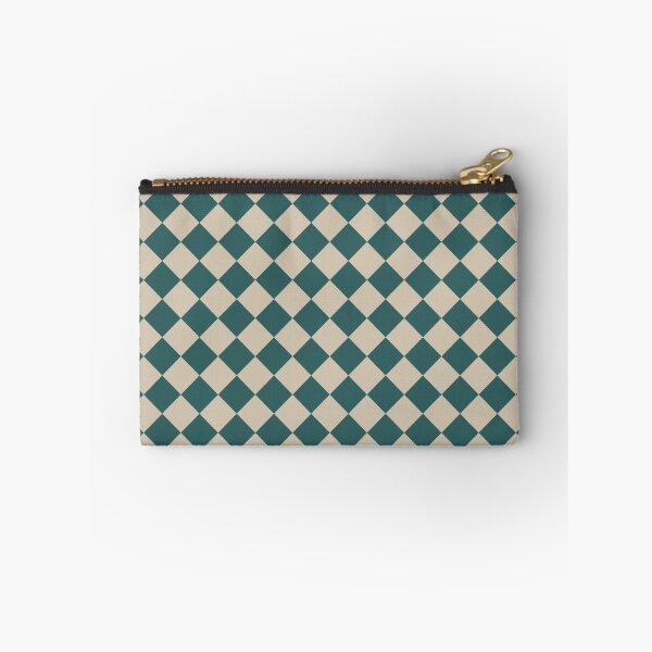 Item preview, Checkerboard Teal and Beige Pattern designed and sold by pattern-archive.
