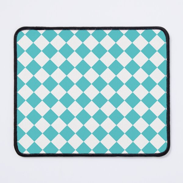 Item preview, Checkerboard White and Aqua Pattern designed and sold by pattern-archive.