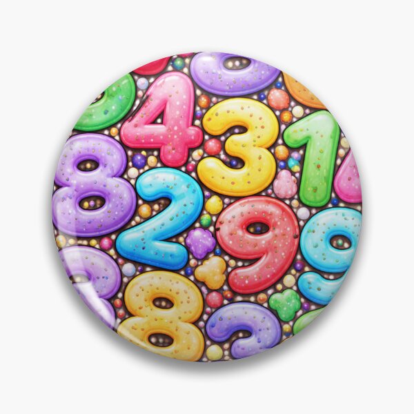 Item preview, Colorful Numbers Pattern – Fun Math and Numbers Illustration designed and sold by DrizzyV.