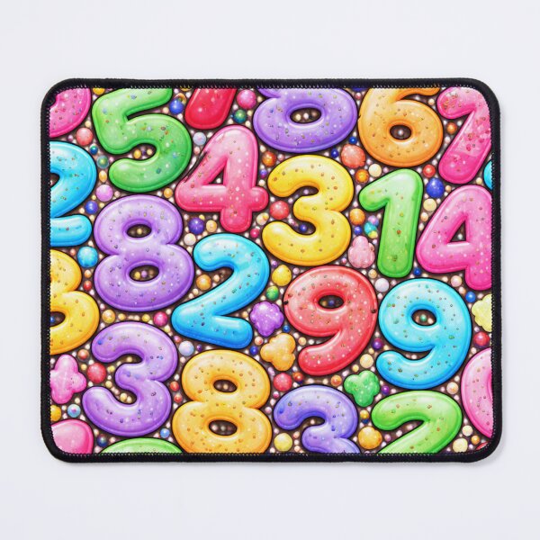 Item preview, Colorful Numbers Pattern – Fun Math and Numbers Illustration designed and sold by DrizzyV.