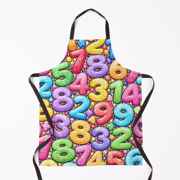 Item preview, Colorful Numbers Pattern – Fun Math and Numbers Illustration designed and sold by DrizzyV.