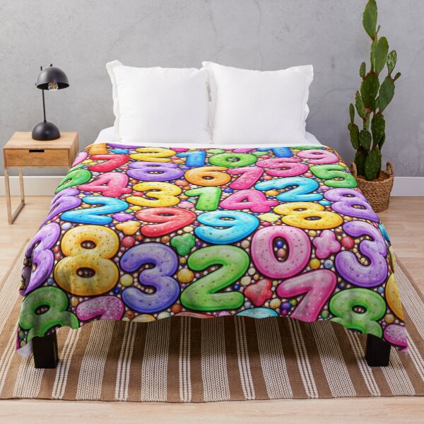 Item preview, Colorful Numbers Pattern – Fun Math and Numbers Illustration designed and sold by DrizzyV.