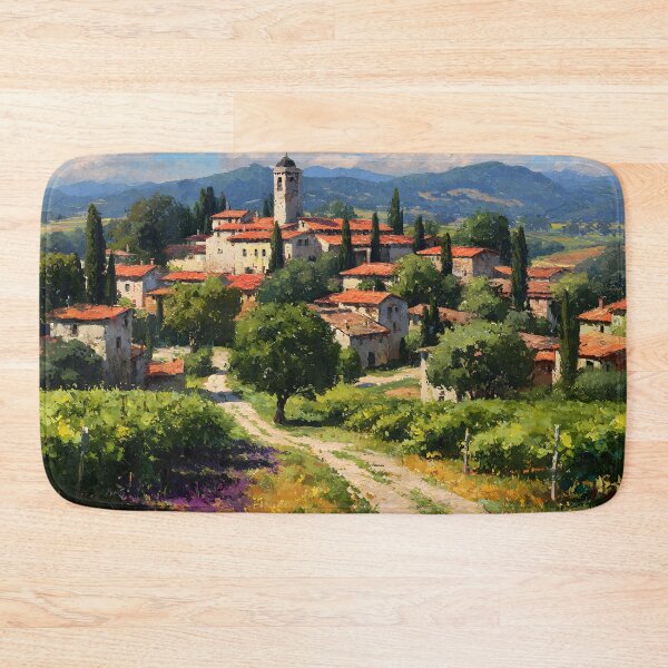 Item preview, Charming Tuscan Village Landscape designed and sold by daila70.