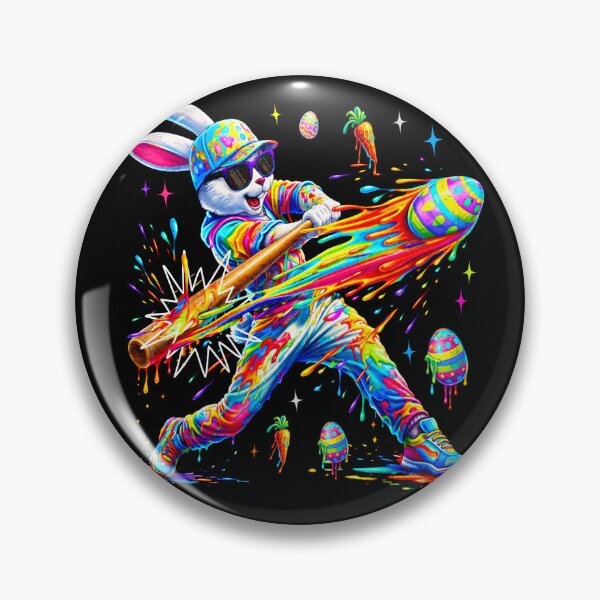 Item preview, Funny Dripping Drip Rabbit Bunny Baseball Easter Men Boy Kid designed and sold by BlightedArt.