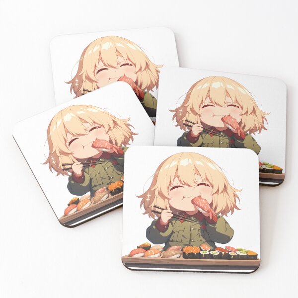 Item preview, Katyusha Girls Und Panzer Chibi Sushi Snack Commander designed and sold by Spraykart.