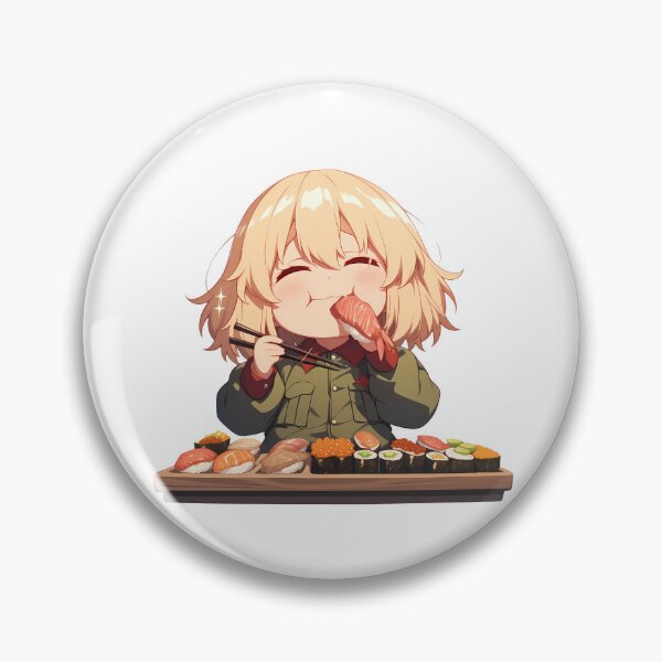Item preview, Katyusha Girls Und Panzer Chibi Sushi Snack Commander designed and sold by Spraykart.
