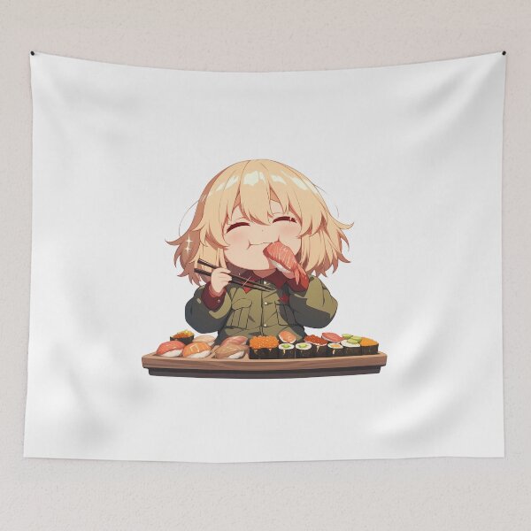 Item preview, Katyusha Girls Und Panzer Chibi Sushi Snack Commander designed and sold by Spraykart.