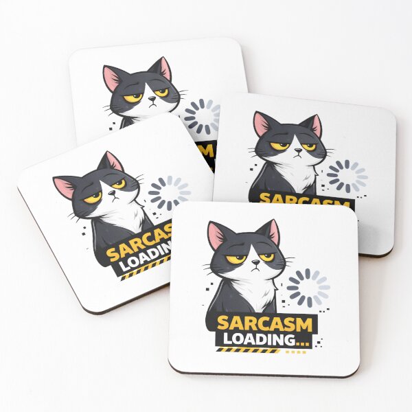 Item preview, Sarcasm Loading Funny Cat Meme designed and sold by the-dovlat.